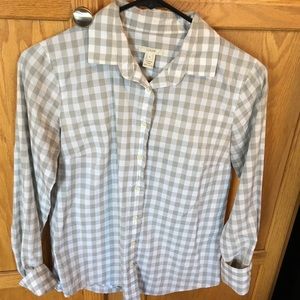 J.Crew gingham button up.